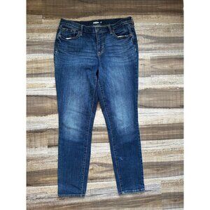 Old Navy curvy skinny dark wash jeans, size 10